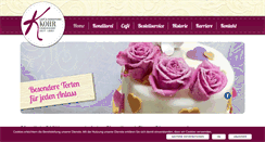 Desktop Screenshot of konditorei-kohr.de